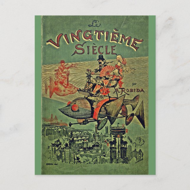 Cartão Postal Vingtieme Siecle Retro Steampunk (Frente)