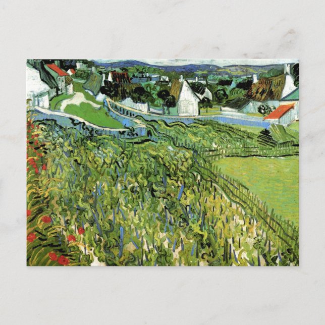 Cartão Postal Vinhas com Vista de Arles Van Gogh Belas Artes (Frente)