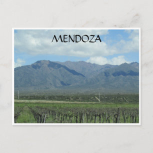Cartão Postal vinhedo andes mendoza