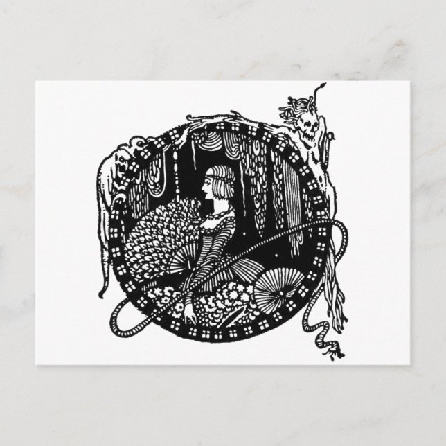 Cartão Postal Vinheta 8 do ponto de entrada (Frente)