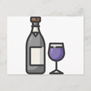 Cartão Postal vinho