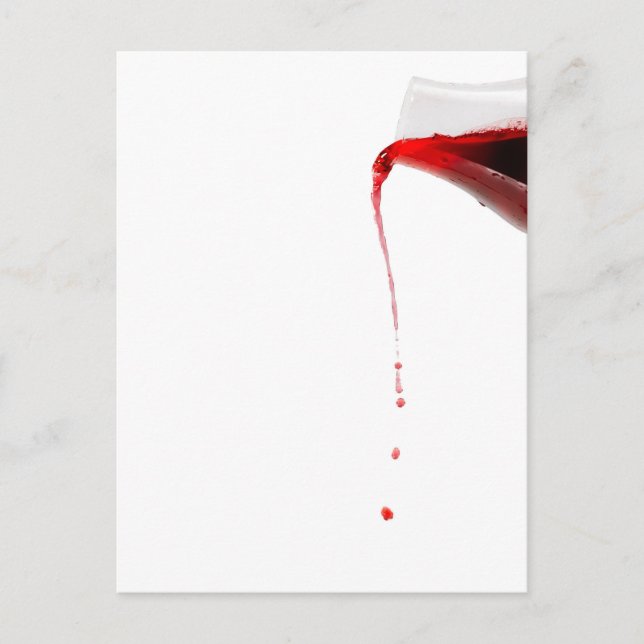 Cartão Postal Vinho derramado. (Frente)