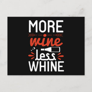 Cartão Postal Vinho - Mais Vinho Menos Sorvete
