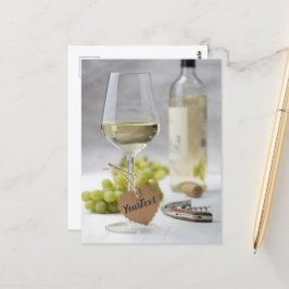 Cartão Postal Vinho Sommelier Vinha Ventilador Design