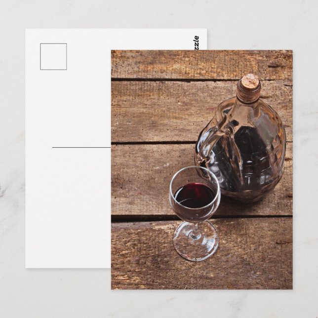 Cartão Postal vinho tinto (Frente/Verso)