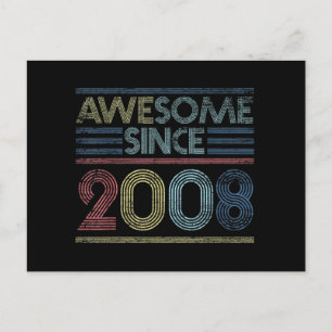 Cartão Postal Vintage 13 Birthday dá boas vindas desde 2008