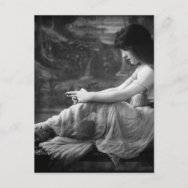 Cartão Postal Vintage 1913 Evelyn Nesbit (Frente)