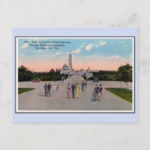 Cartão Postal Vintage 1915 Panamá California Expo San Diego 6
