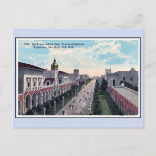 Cartão Postal Vintage 1915 Panamá California Expo San Diego 8