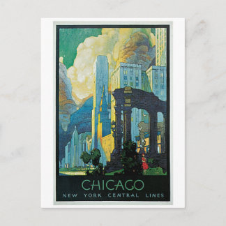 Cartão Postal vintage 1920 de Chicago
