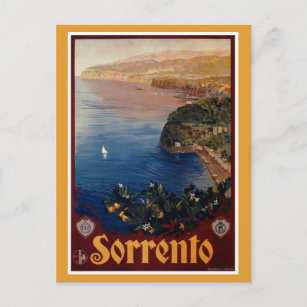 Cartão Postal Vintage 1920 Sorrento Italiano