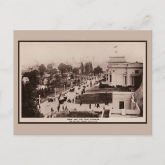 Cartão Postal Vintage, 1924, foto da Exposição do Império Britân