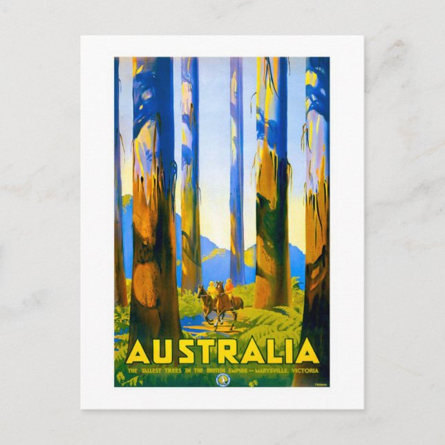 Cartão Postal Vintage 1930 Percy Trompf Australian Viagem Poste (Frente)