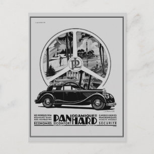 Cartão Postal Vintage 1935 iconic car art deco ad
