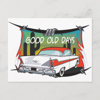 Cartão Postal Vintage 1957 Plymouth