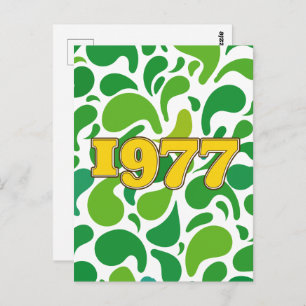 Cartão Postal Vintage 1977