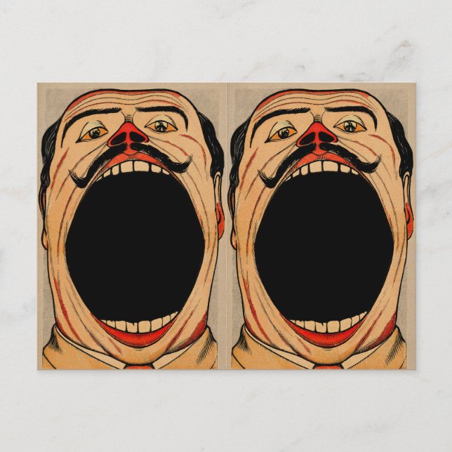 Cartão Postal Vintage 2 Grandes Bocas (Frente)