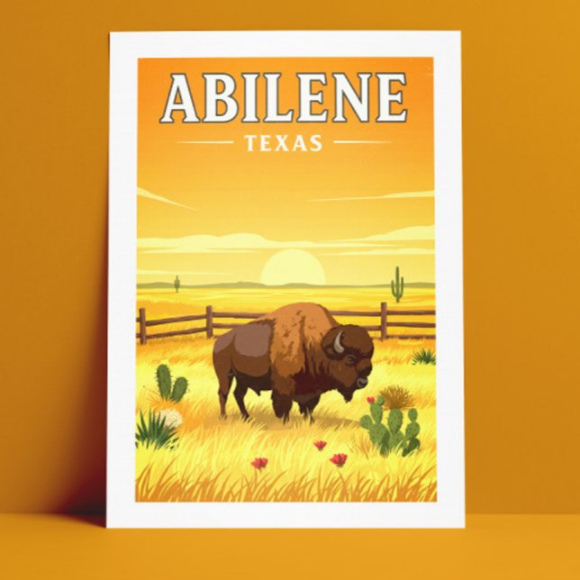 Cartão Postal Vintage Abilene Texas (Criador carregado)