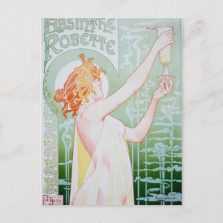Cartão Postal Vintage Absinthe Anúncio