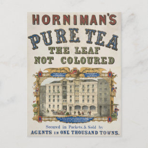 Cartão Postal Vintage Ad for Horniman Pure Tea