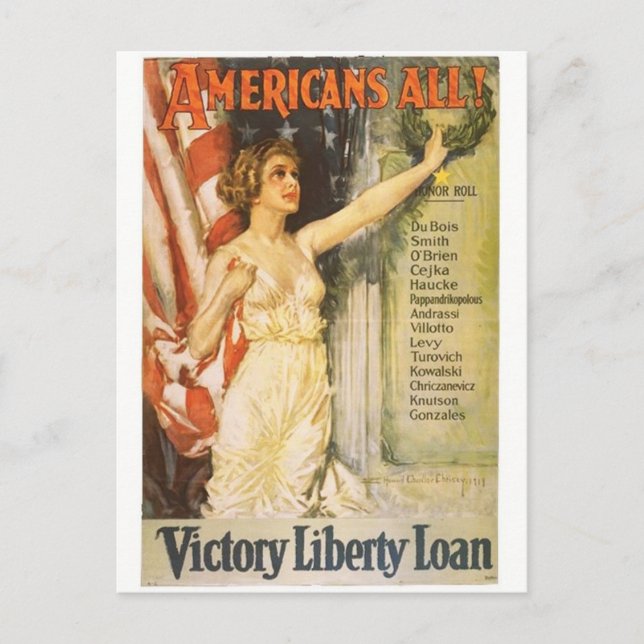 Cartão postal Vintage Ad Poster (Frente)