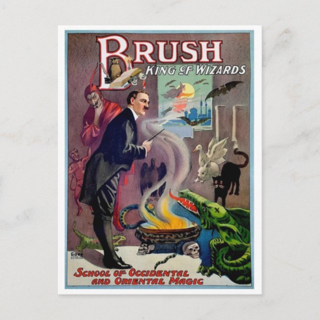 Cartão postal Vintage Ad Poster (Frente)