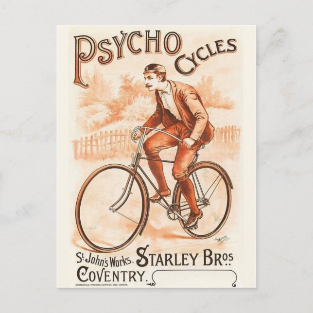 Cartão postal Vintage Ad Poster (Frente)