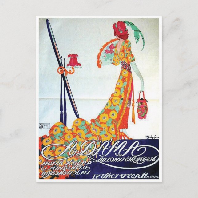 Cartão postal Vintage Ad Poster (Frente)