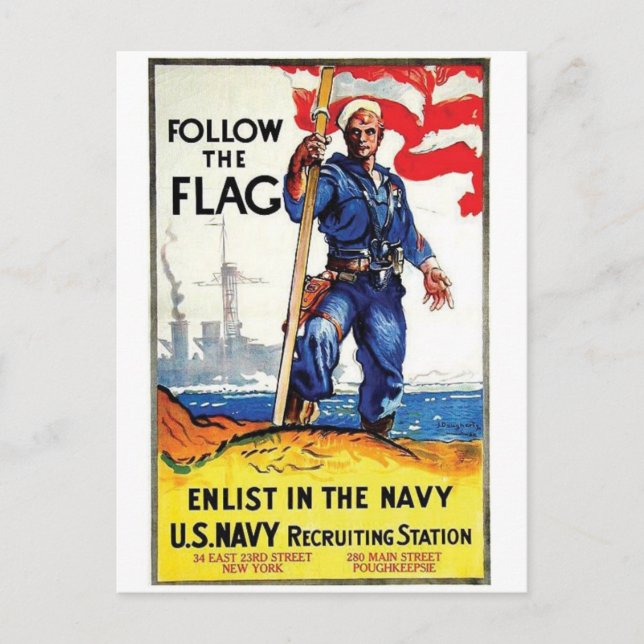 Cartão postal Vintage Ad Poster (Frente)