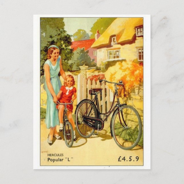 Cartão postal Vintage Ad Poster (Frente)