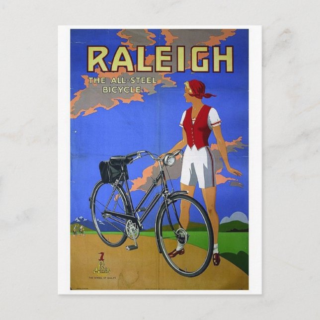 Cartão postal Vintage Ad Poster (Frente)