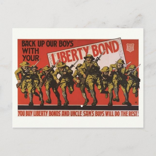 Cartão postal Vintage Ad Poster (Frente)