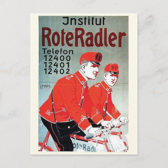 Cartão postal Vintage Ad Poster (Frente)
