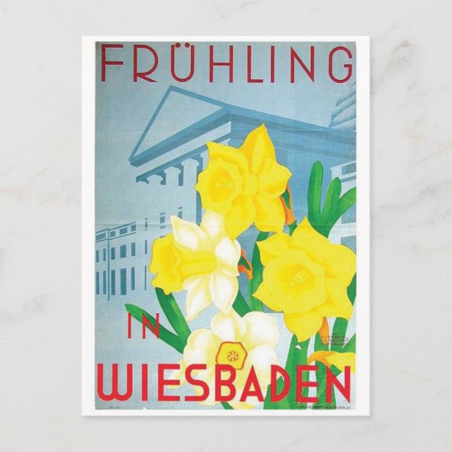 Cartão postal Vintage Ad Poster (Frente)