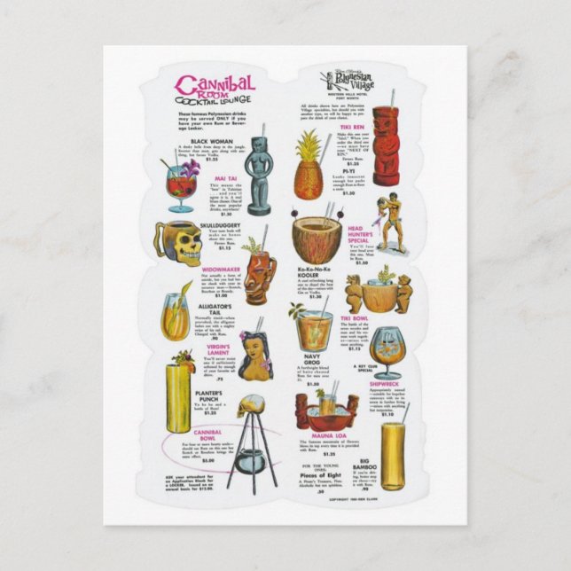 Cartão postal Vintage Ad Poster (Frente)