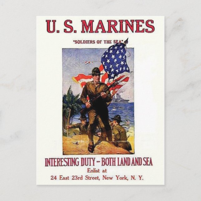 Cartão postal Vintage Ad Poster (Frente)