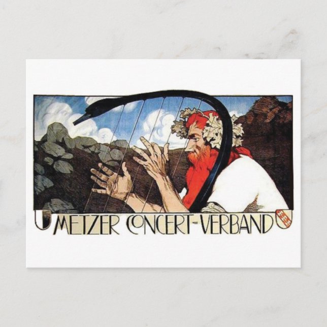 Cartão postal Vintage Ad Poster (Frente)