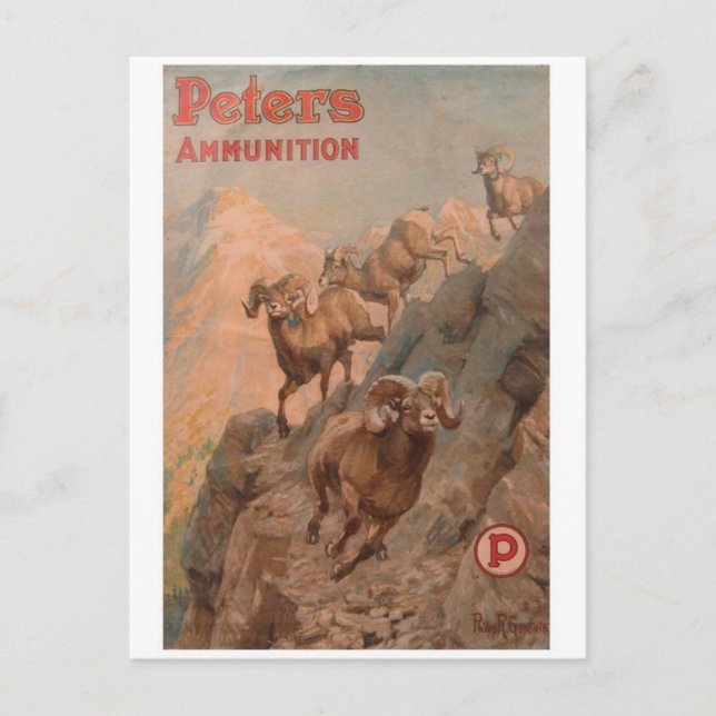 Cartão postal Vintage Ad Poster (Frente)