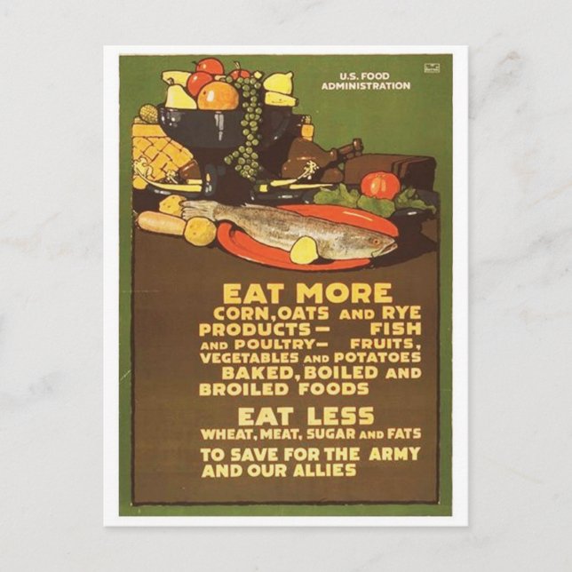 Cartão postal Vintage Ad Poster (Frente)