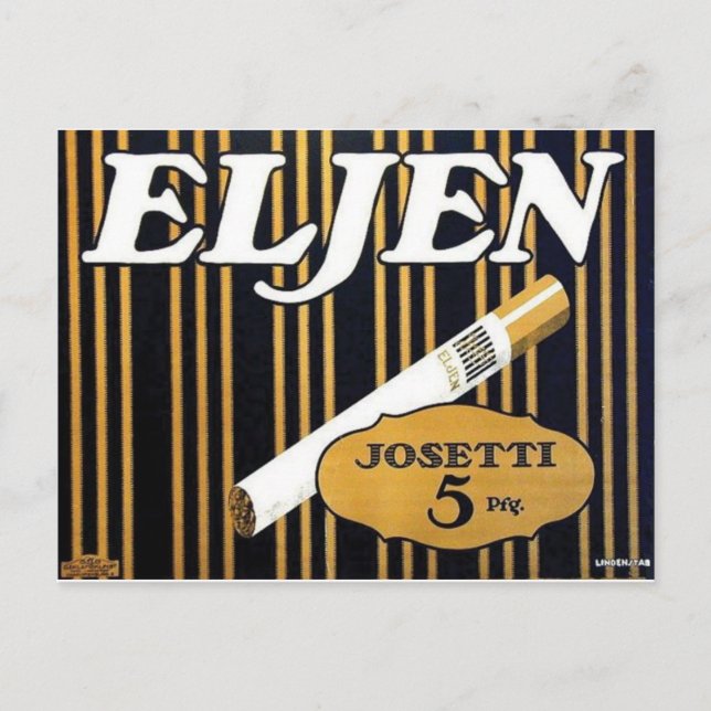 Cartão postal Vintage Ad Poster (Frente)