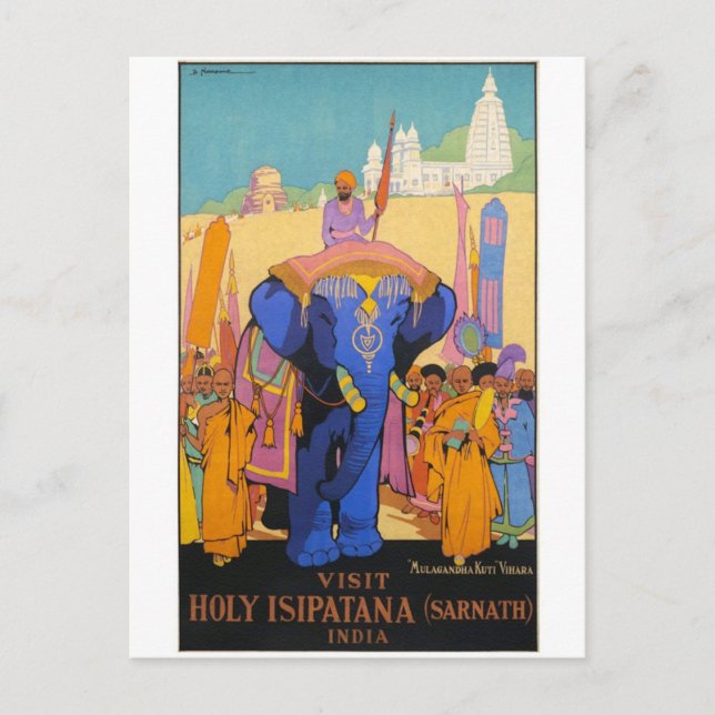 Cartão postal Vintage Ad Poster (Frente)