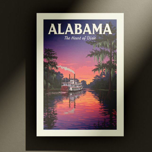 Cartão Postal Vintage Alabama (Criador carregado)