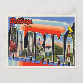 Cartão Postal Vintage Alabama