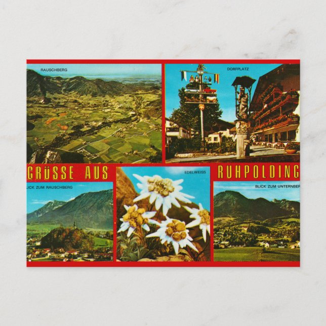 Cartão postal Vintage Alemanha (Frente)