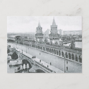 Cartão Postal Vintage Alemanha, Oberbaumbrucke