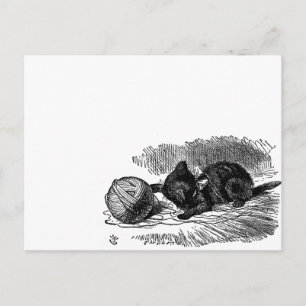 Cartão Postal Vintage Alice no País das Maravilhas