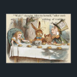 Cartão postal Vintage Alice no País das Maravilhas<br><div class="desc">Alice e criaturas</div>