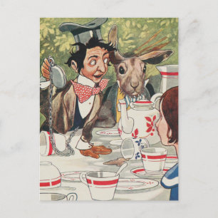 Cartão postal Vintage Alice no País das Maravilhas