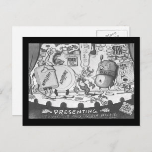 Cartão Postal Vintage All Star Mosquito Repellent Cast