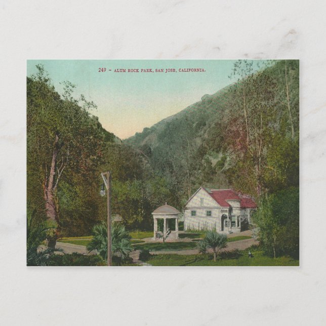 Cartão Postal Vintage Alum Rock Park Califórnia (Frente)